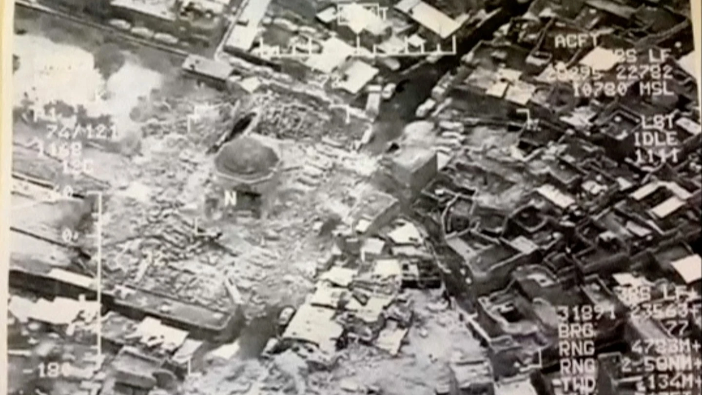 Imágenes de la mezquita de Mosul destruida Imágenes de la mezquita de Mosul destruida