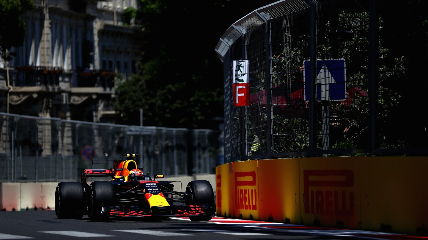 Max Verstappen, en el trazado de Bakú Max Verstappen, en el trazado de Bakú