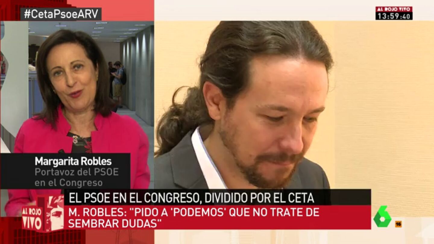 Margarita Robles, portavoz del PSOE en el Congreso