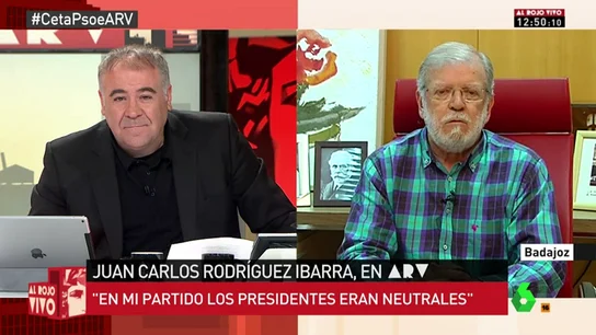 Juan Carlos Rodríguez Ibarra en ARV Juan Carlos Rodríguez Ibarra en ARV