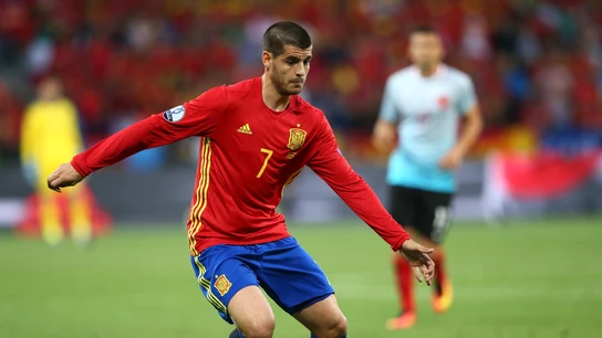 Morata, en un partido con la selección española Morata, en un partido con la selección española