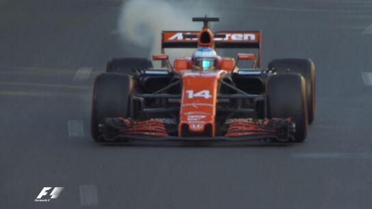 Aver&iacute;a del McLaren Honda de Alonso en Bak&uacute;
