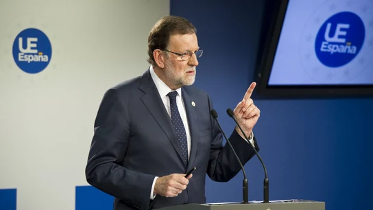 El presidente del Gobierno, Mariano Rajoy, durante la rueda de prensa El presidente del Gobierno, Mariano Rajoy, durante la rueda de prensa
