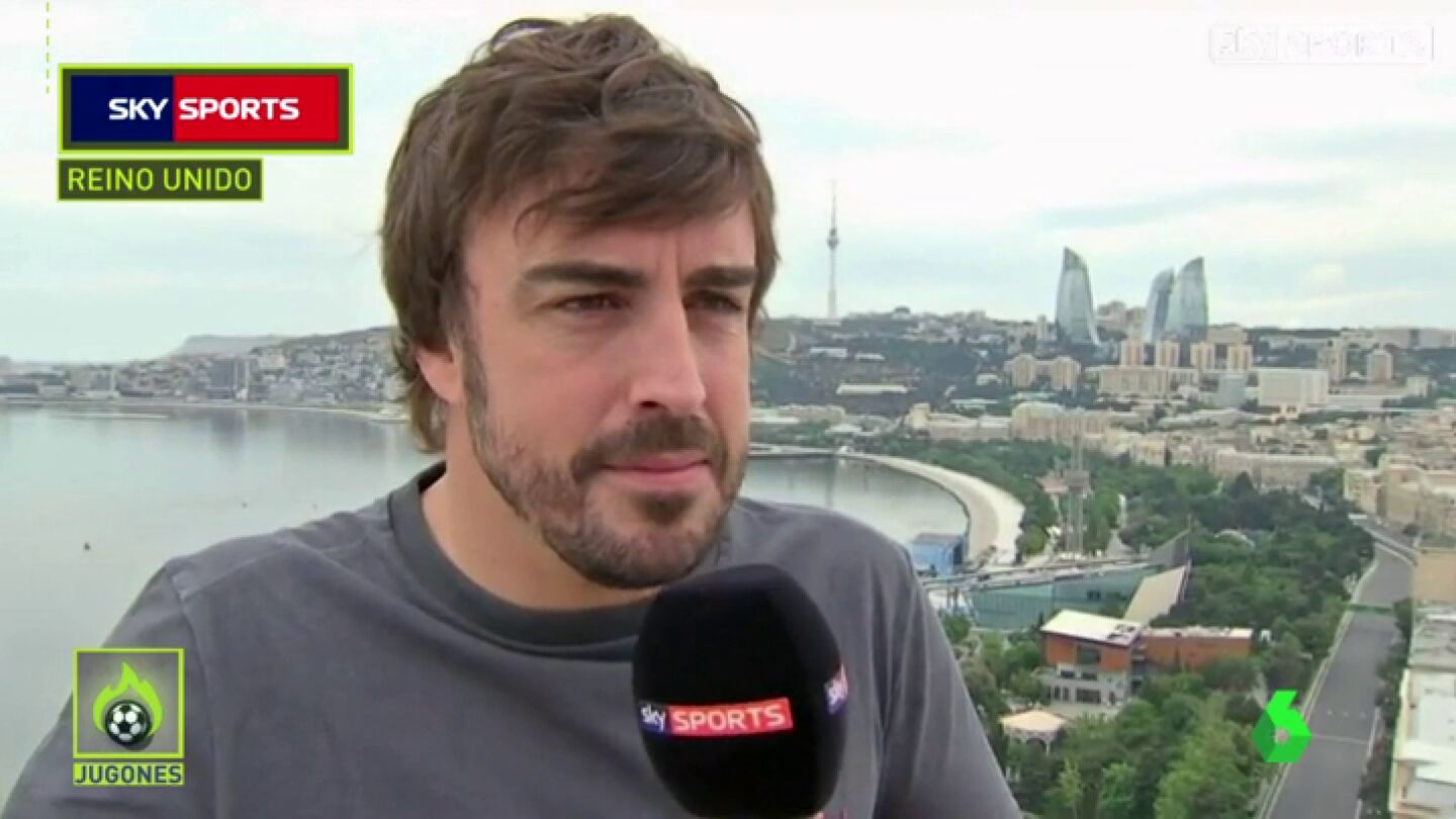 La reacci&oacute;n de Fernando Alonso cuando le dicen que Hamilton podr&iacute;a retirarse