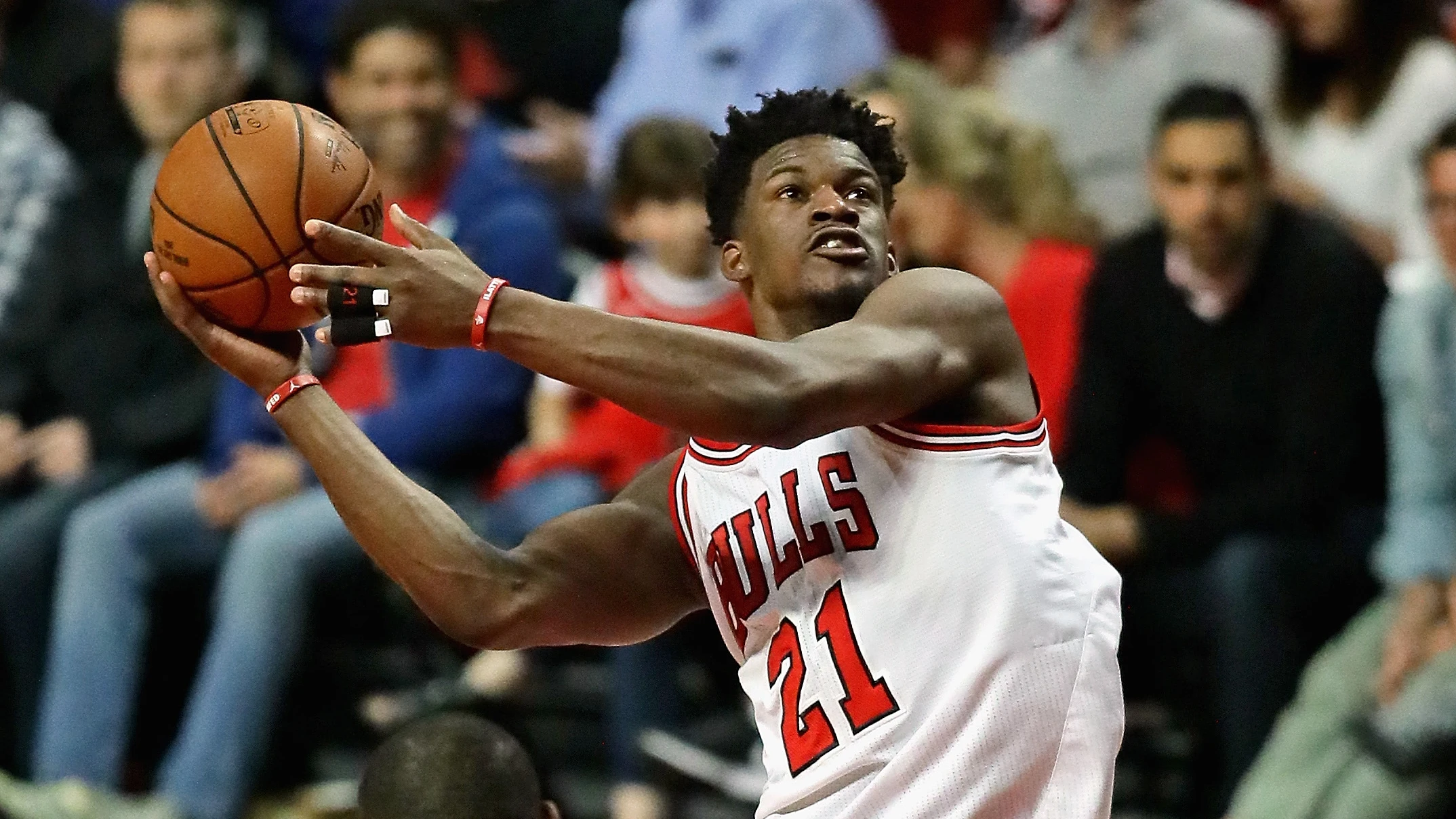 Jimmy Butler, en un partido con los Bulls