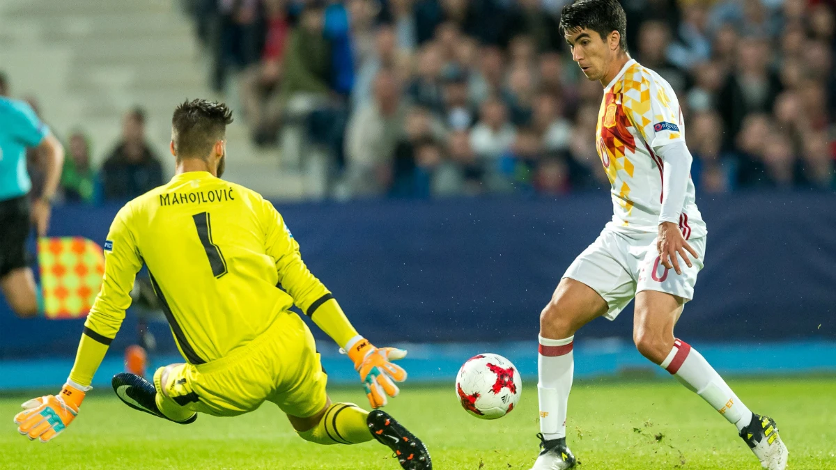 Carlos Soler, con España sub 21