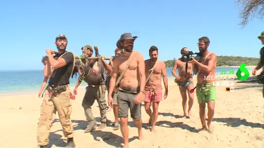 Los aventureros consiguen capturar un jabalí en La Isla Los aventureros consiguen capturar un jabalí en La Isla