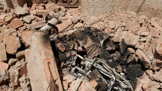 Los efectos de la explosión del hombre que quería atentar contra La Meca Los efectos de la explosión del hombre que quería atentar contra La Meca