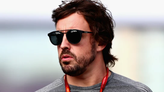 Fernando Alonso, en el paddock de Azerbaiyán Fernando Alonso, en el paddock de Azerbaiyán
