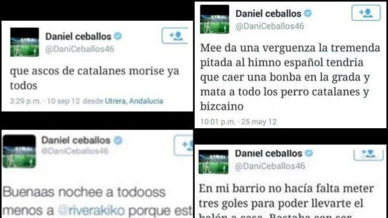Los pol&eacute;micos tuits de Dani Ceballos