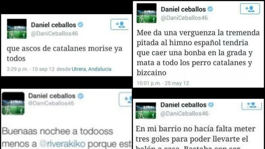 Los polémicos tuits de Dani Ceballos Los polémicos tuits de Dani Ceballos