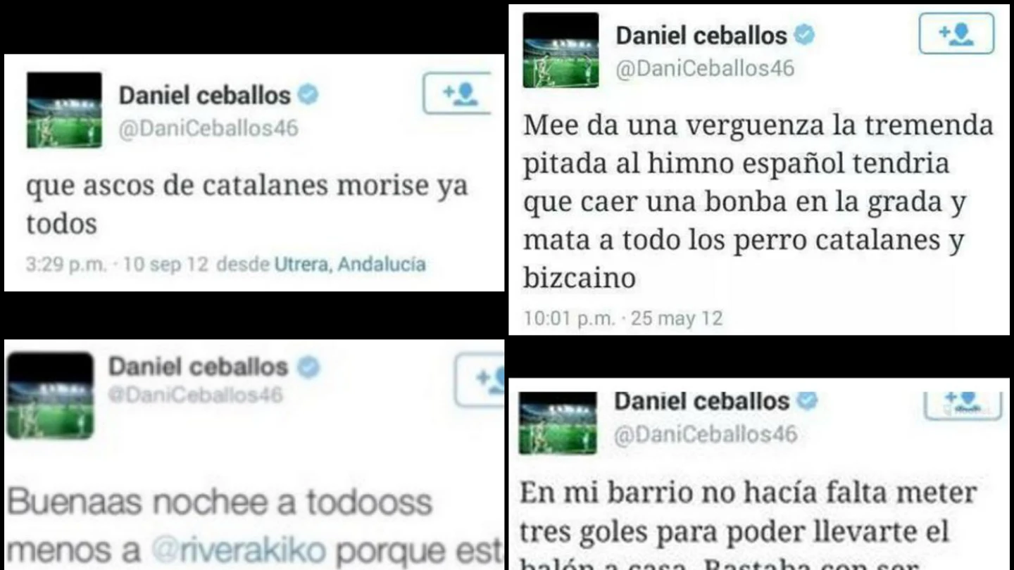 Los polémicos tuits de Dani Ceballos Los polémicos tuits de Dani Ceballos
