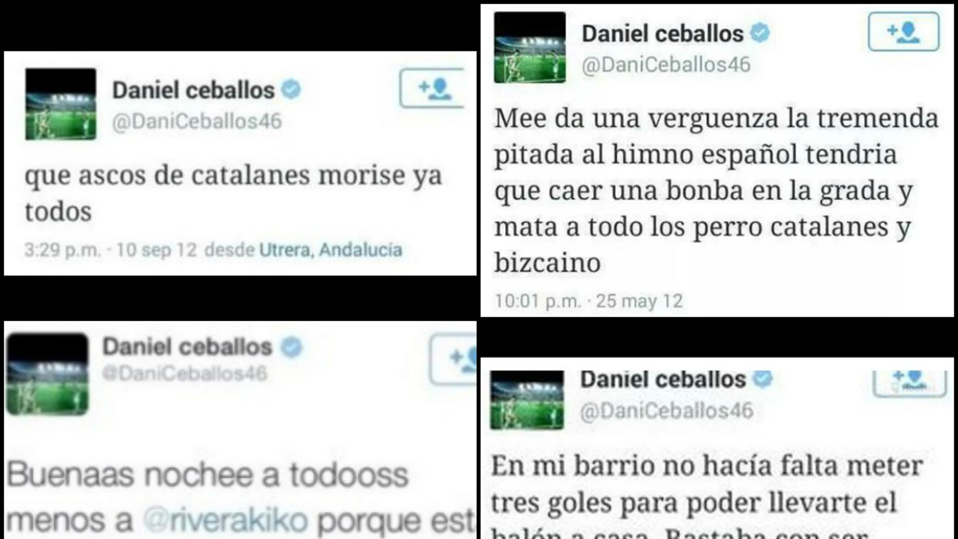 Los polémicos tuits de Dani Ceballos
