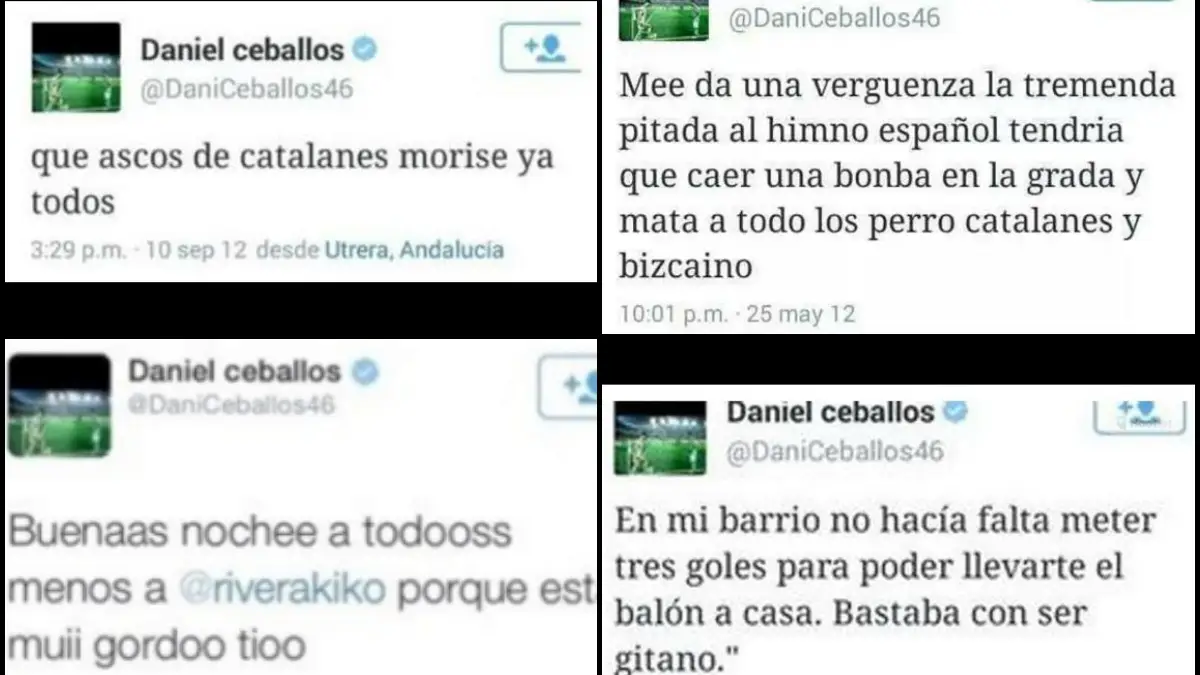 Los polémicos tuits de Dani Ceballos