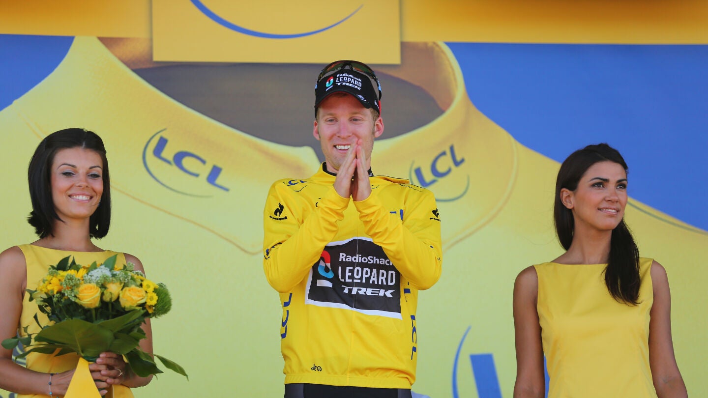 Bakelants, en el podio del Tour