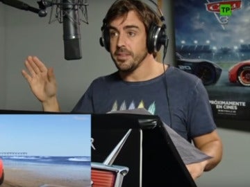 Fernando Alonso, en el doblaje de 'Cars 3' Fernando Alonso, en el doblaje de 'Cars 3'