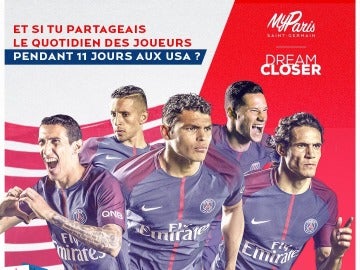 El cartel promocional de la gira de verano del PSG El cartel promocional de la gira de verano del PSG