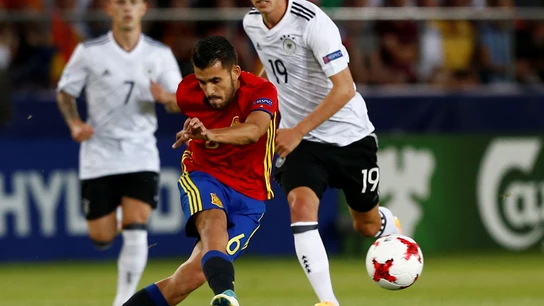 Ceballos, durante el partido contra Alemania Ceballos, durante el partido contra Alemania