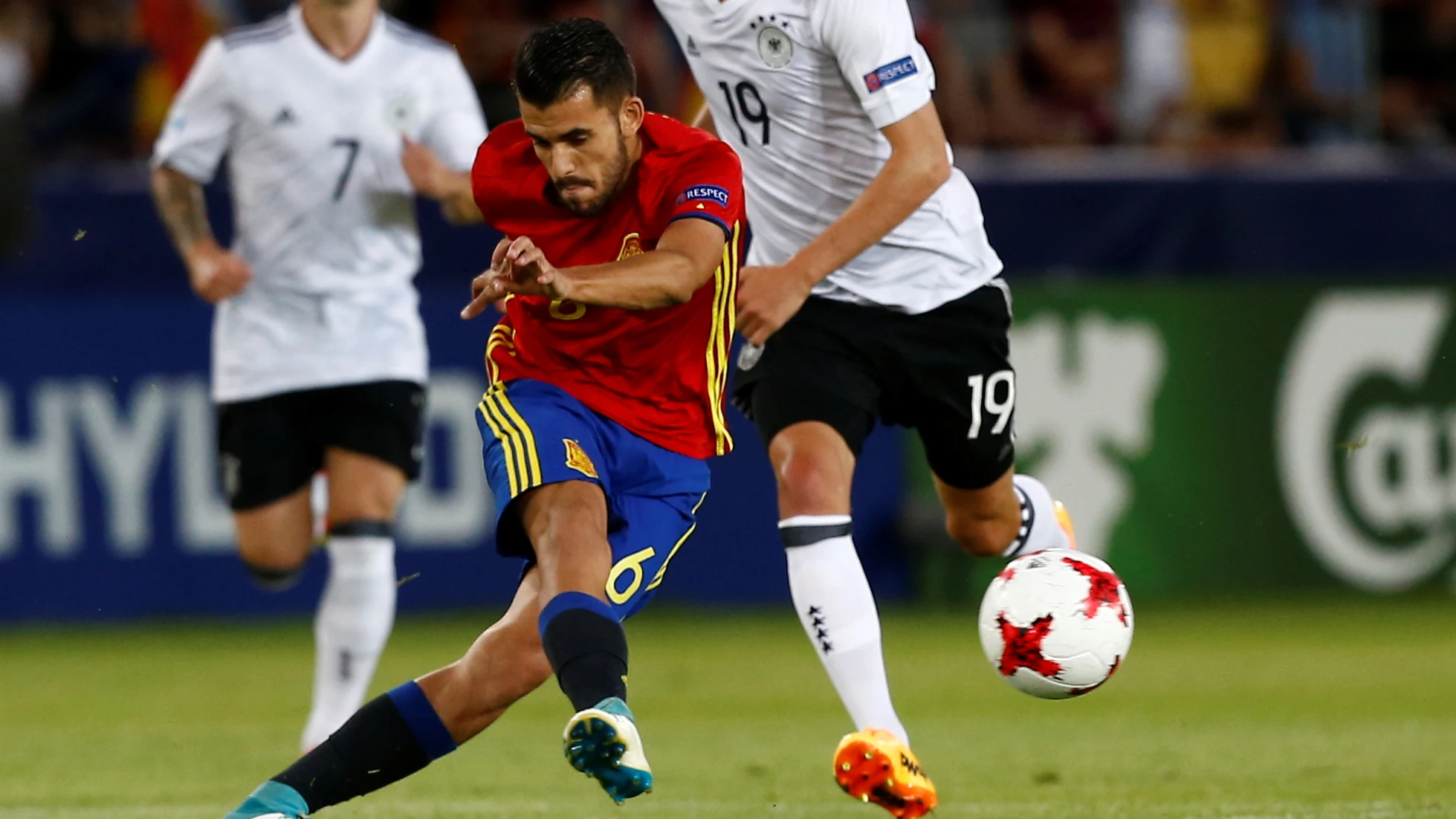 Ceballos, durante el partido contra Alemania