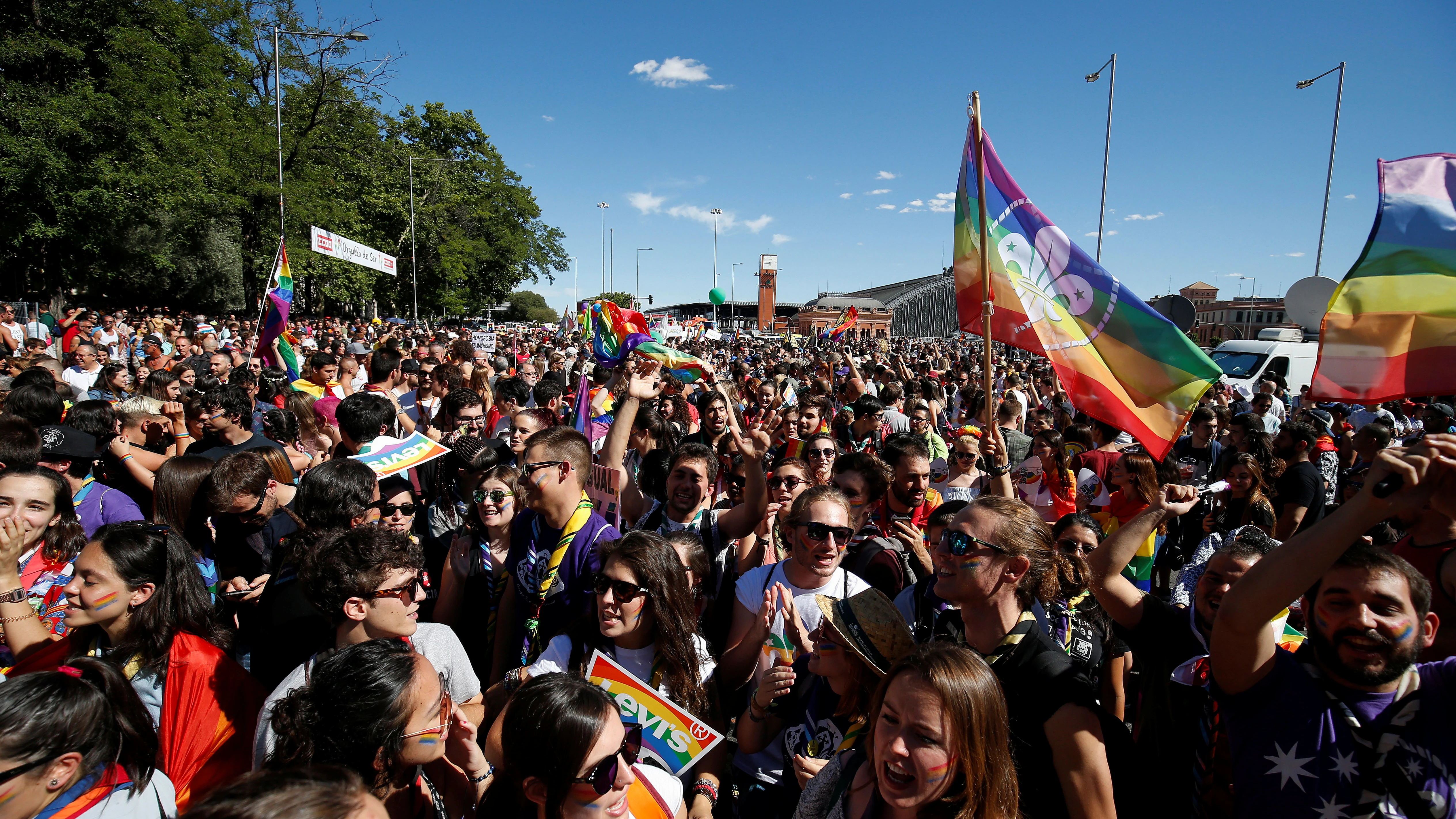 Celebración del orgullo Gay en Atocha