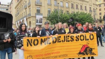 Cientos de personas piden en Pamplona "el fin a la tauromaquia"