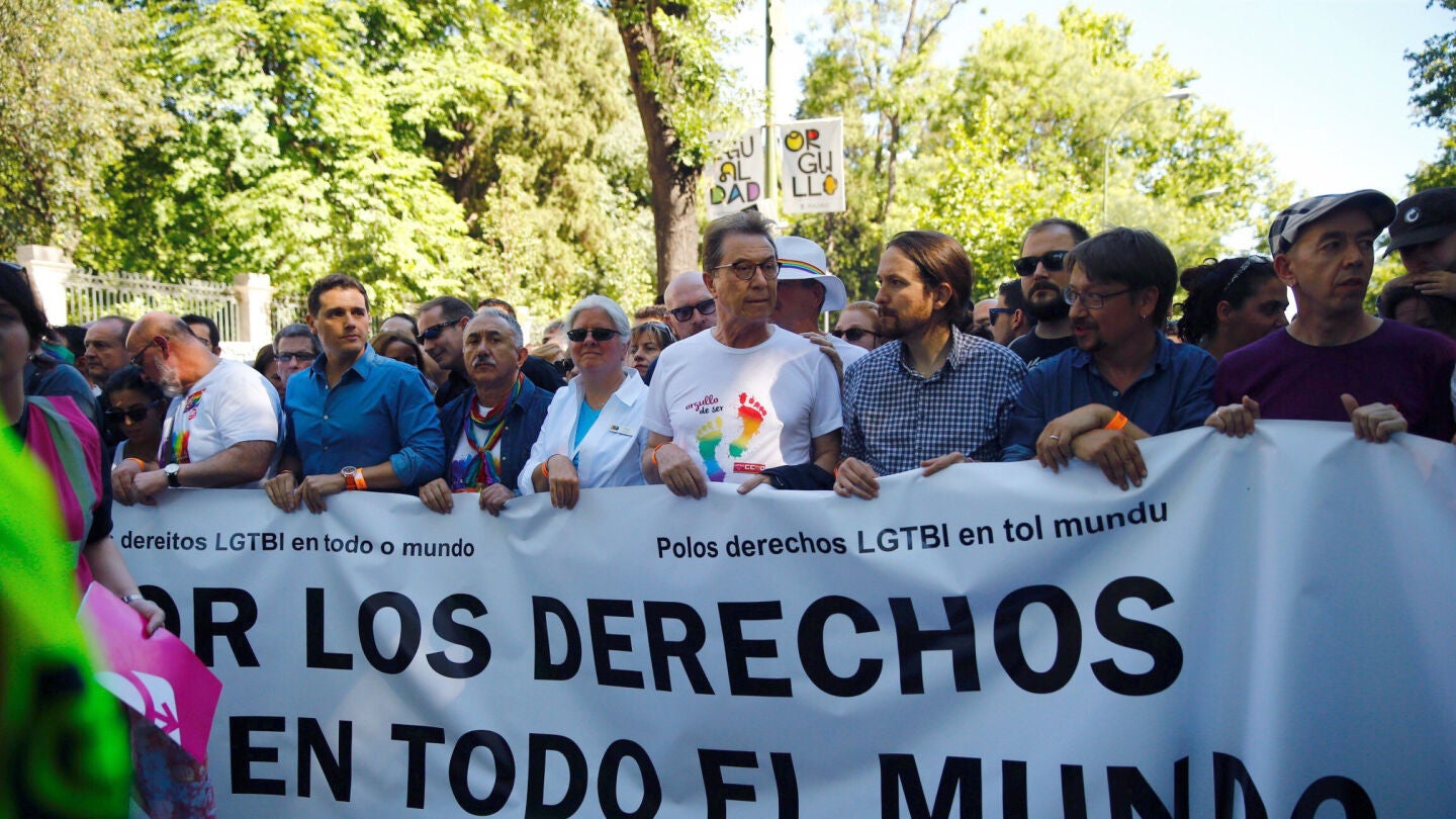 Cabecera de la manifestaci&oacute;n del World Pride Madrid 2017