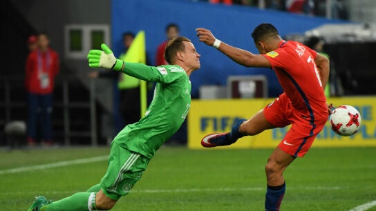 Ter Stegen, ante Alexis