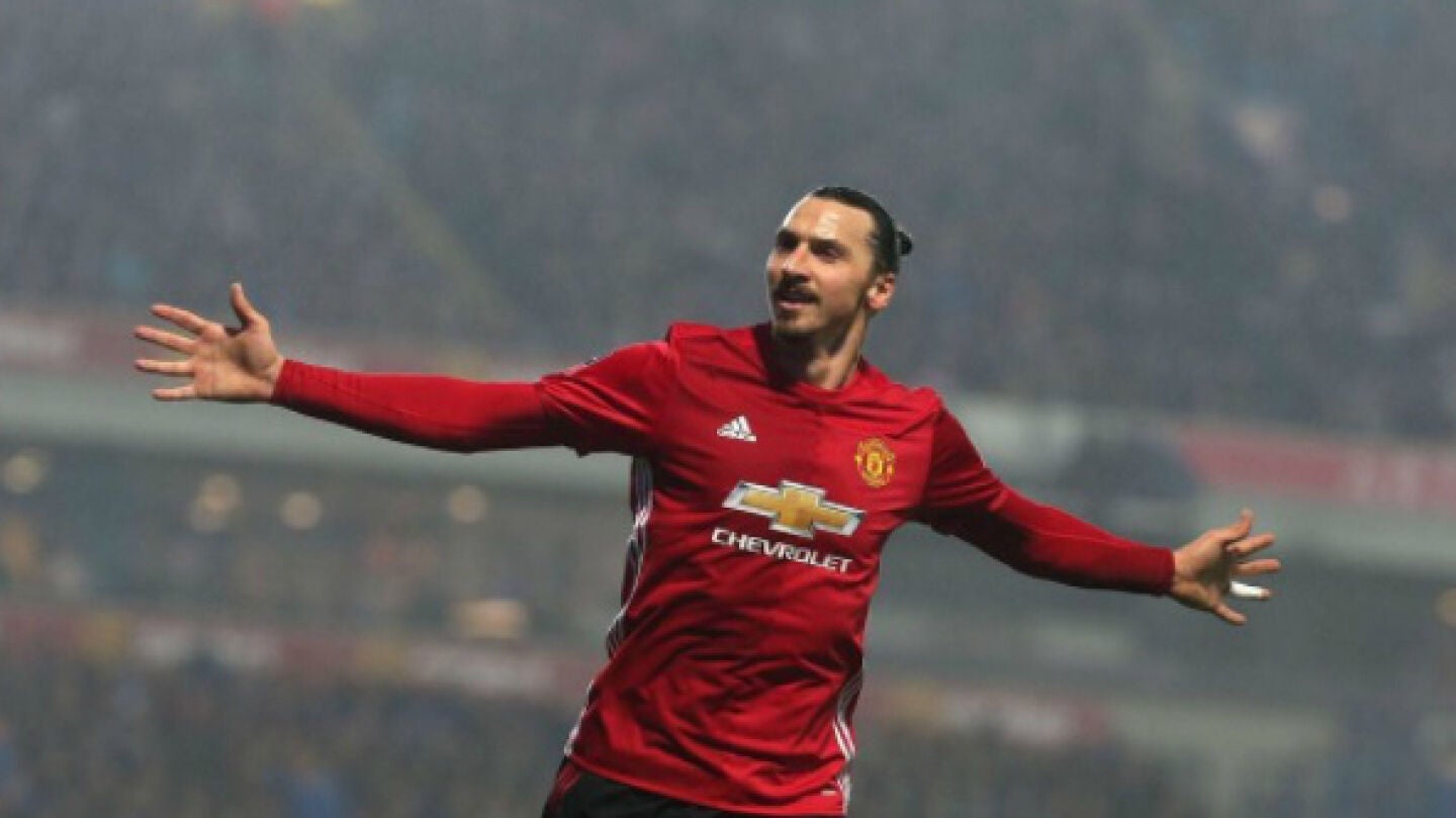 Ibrahimovic, con el United