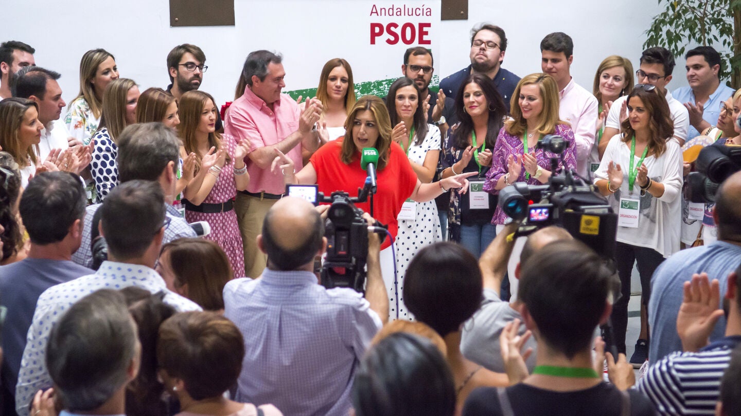 La secretaria general del PSOE andaluz y presidenta de la Junta, Susana D&iacute;az