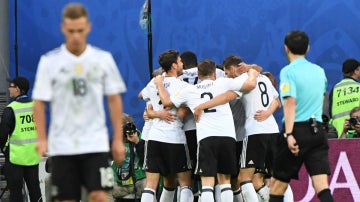 Alemania celebra un gol