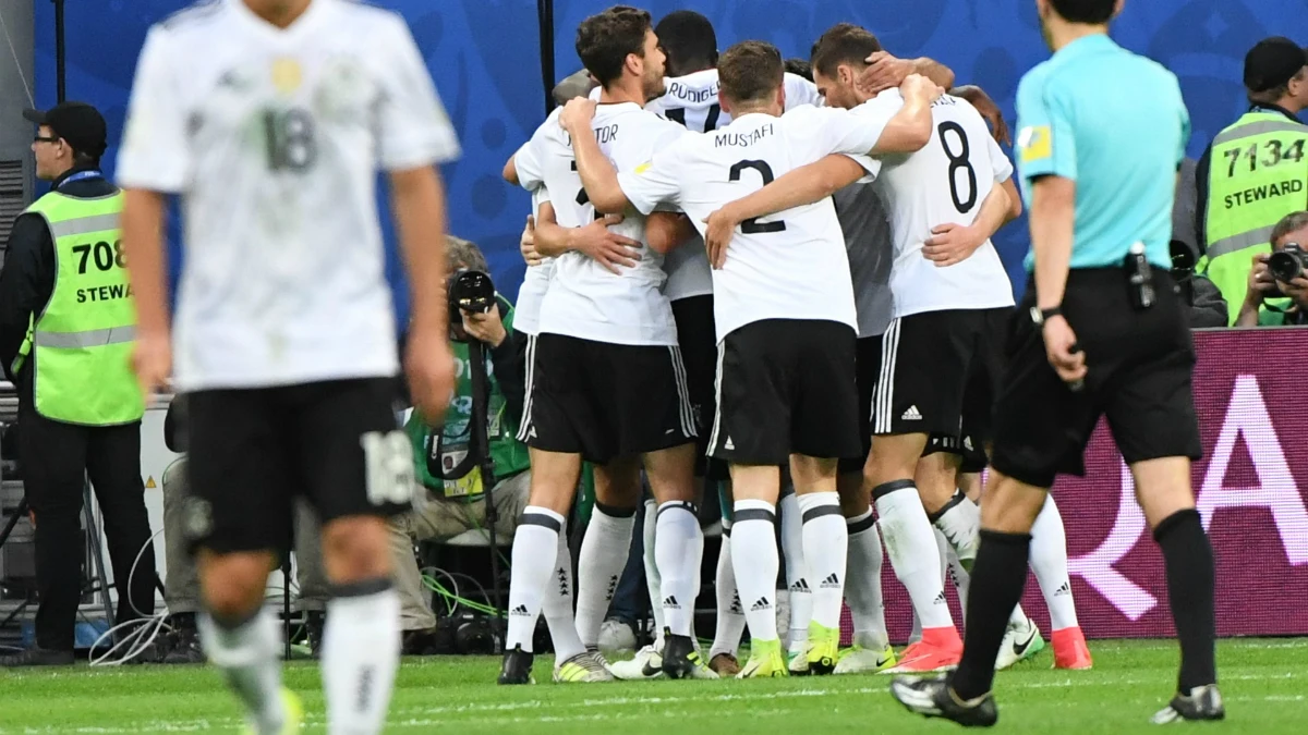 Alemania celebra un gol
