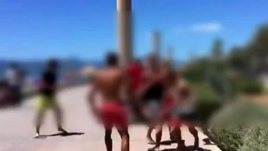 Brutal pelea en Mallorca Brutal pelea en Mallorca