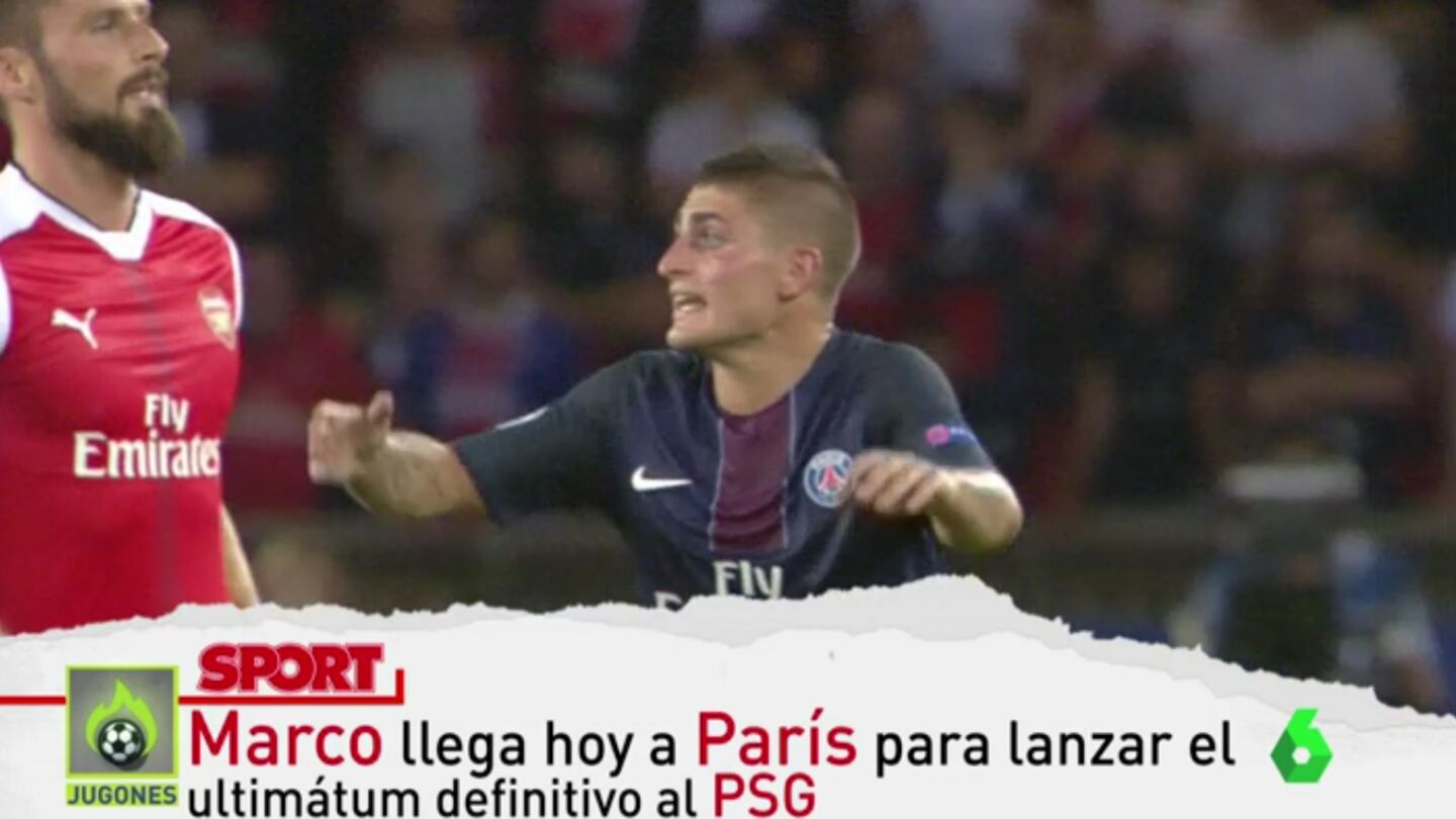 Marco Verratti presiona para irse al Barcelona