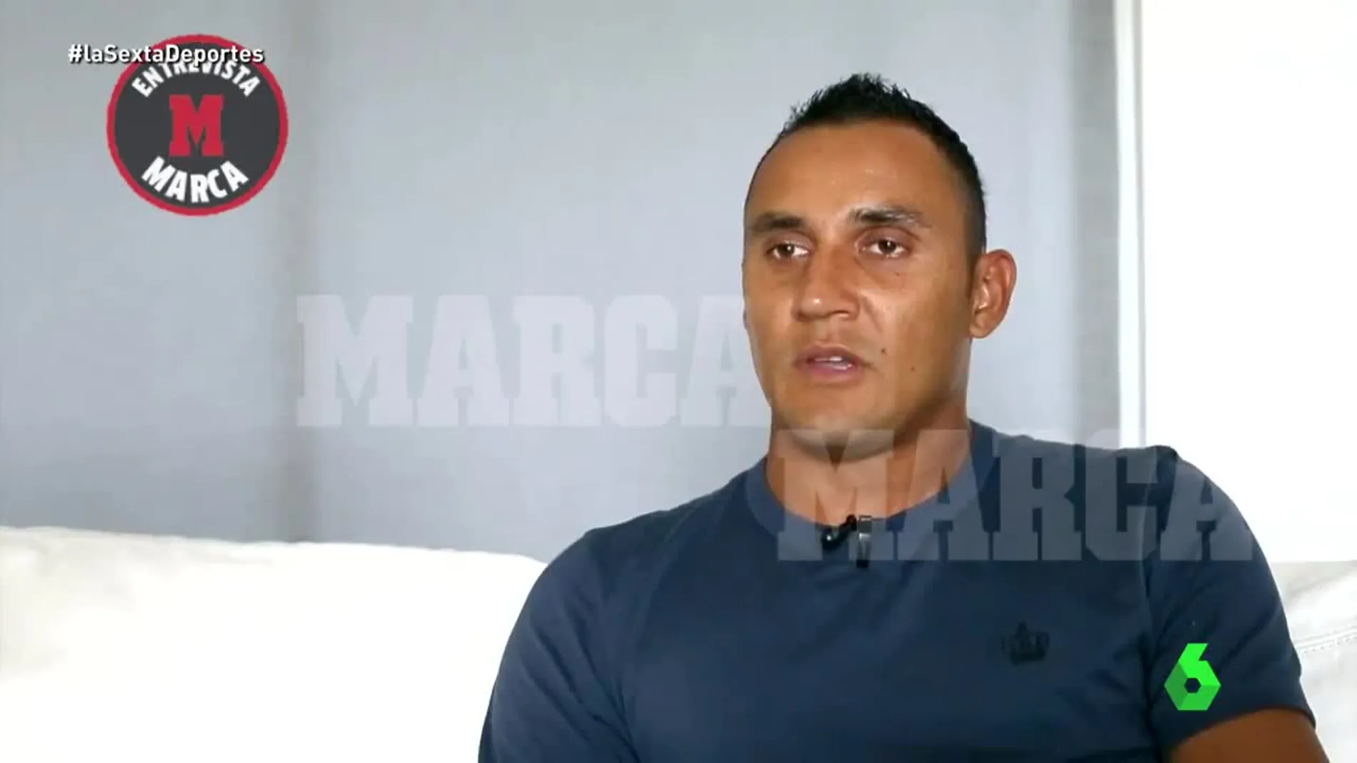 Keylor Navas, en una entrevista a 'Marca'