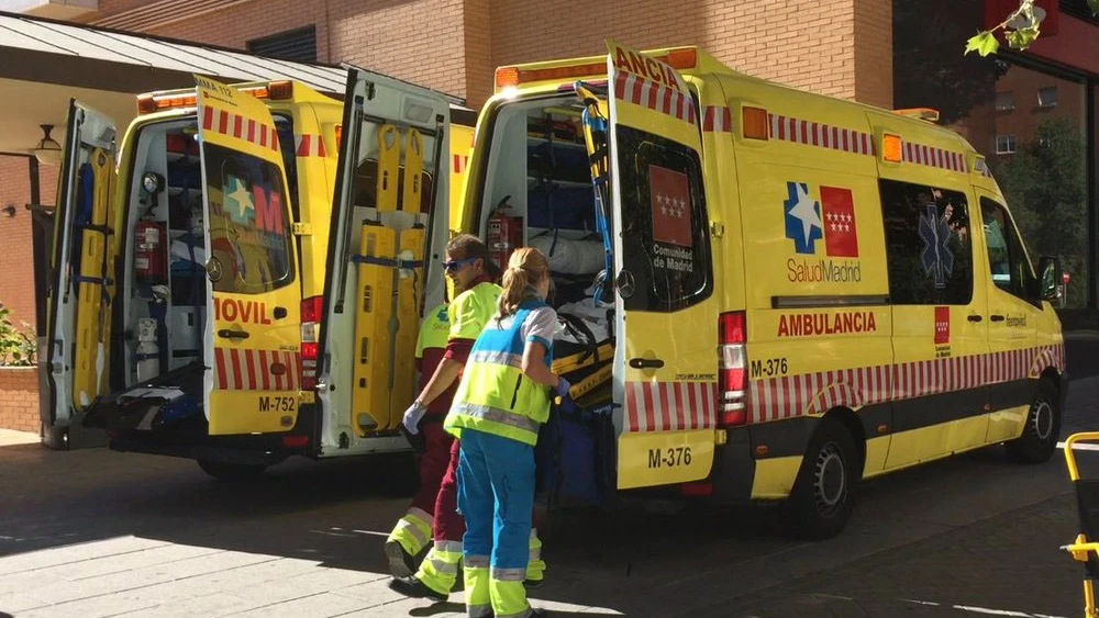 Trabajadores sanitarios de Emergencias Madrid