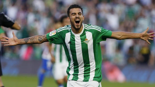 Dani Ceballos celebra un gol con el Real Betis Dani Ceballos celebra un gol con el Real Betis