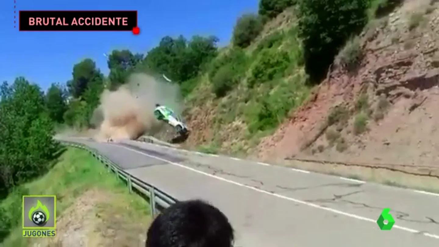 TREMENDO ACCIDENTE EN EL RALLY DE OSONA TREMENDO ACCIDENTE EN EL RALLY DE OSONA