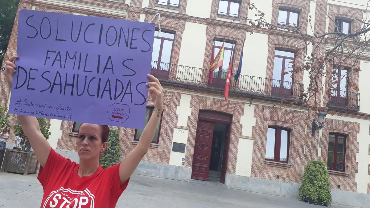 Protestas en Carabanchel por los desahucios de las familias