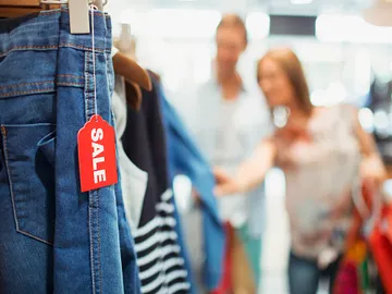 Una tienda en período de rebajas Una tienda en período de rebajas