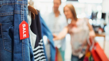 Una tienda en período de rebajas
