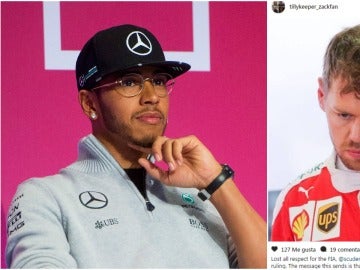 Hamilton da 'me gusta' a una censura a la FIA Hamilton da 'me gusta' a una censura a la FIA