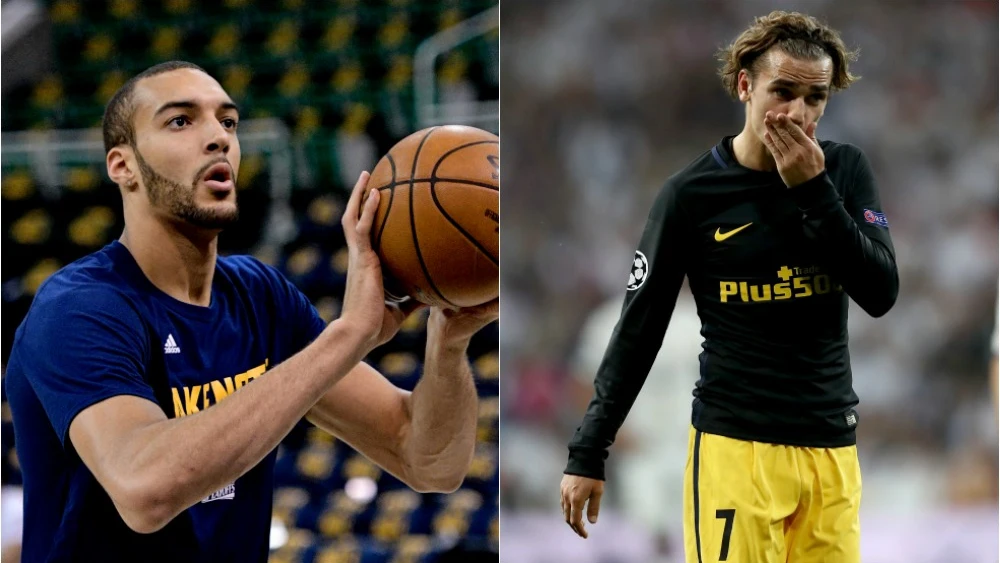 Rudy Gobert y Antoine Griezmann