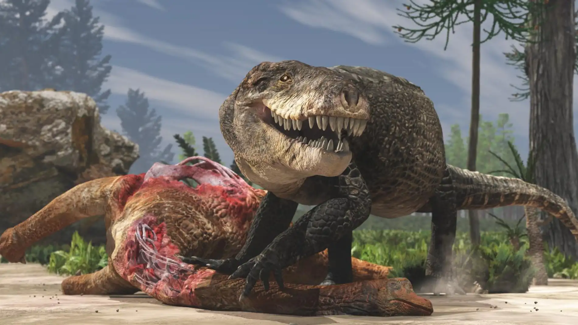 El cocodrilo gigante Razana fue uno de los mayores predadores del Jurasico