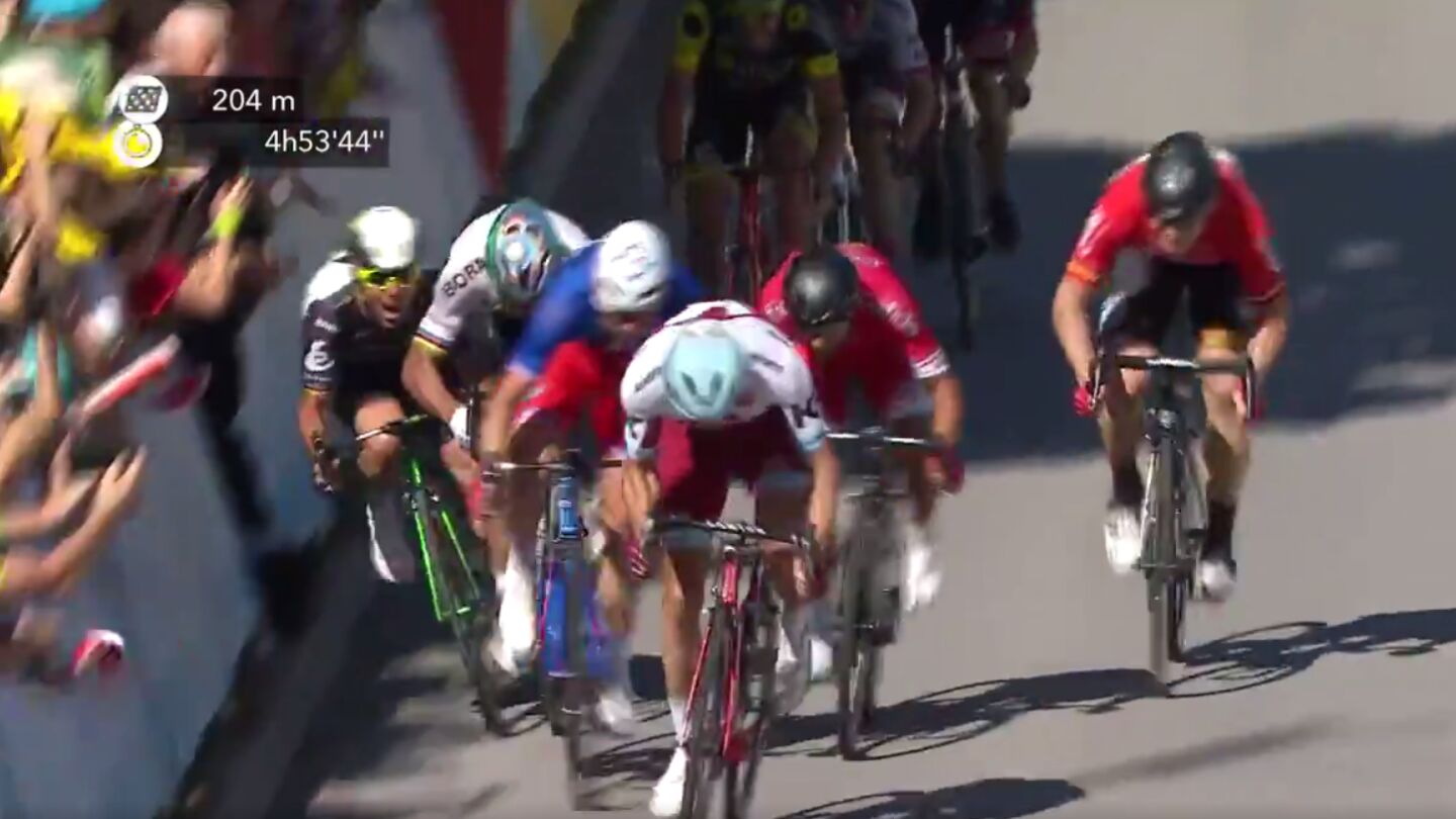 Momento de la ca&iacute;da de Cavendish