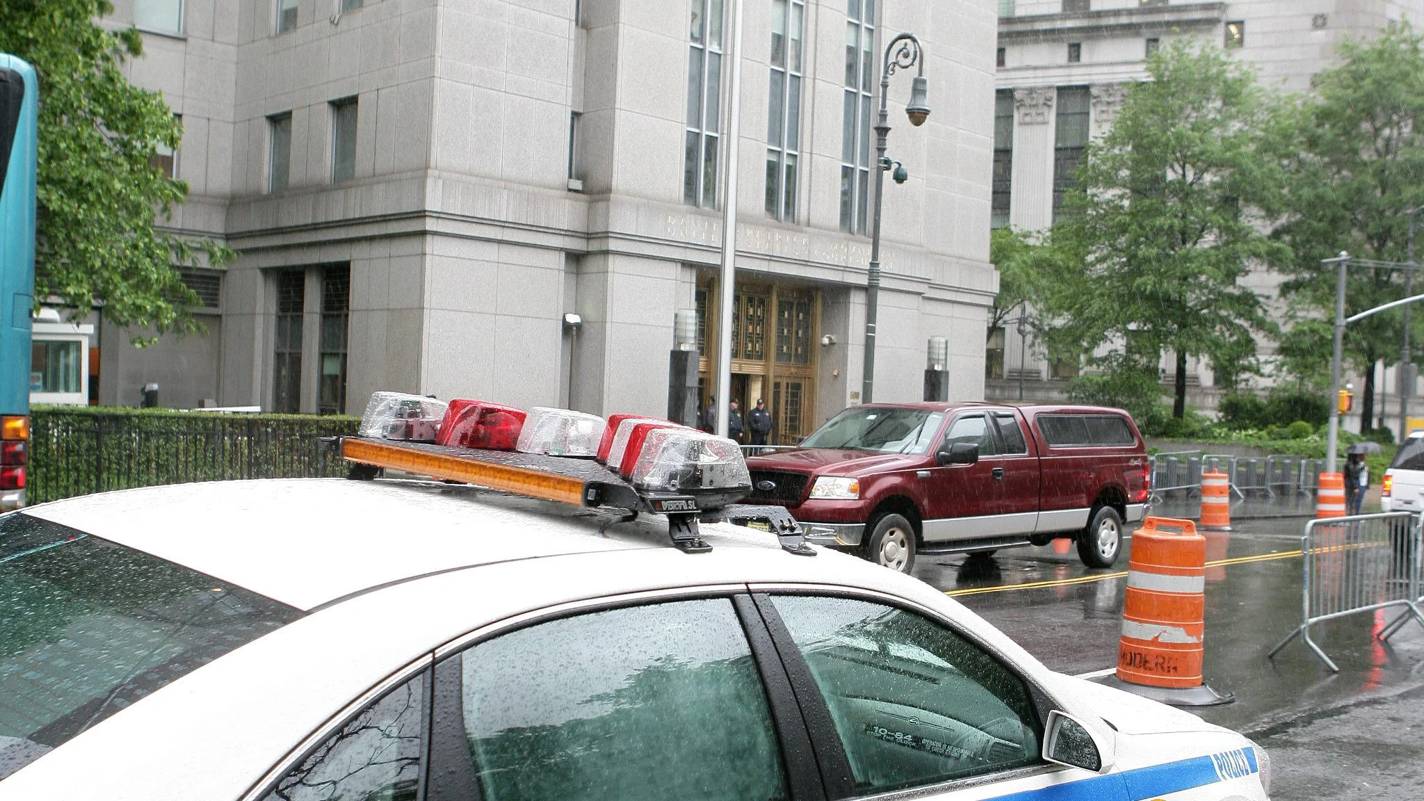 Imagen de un coche de Policía de Nueva York. Imagen de un coche de Policía de Nueva York.