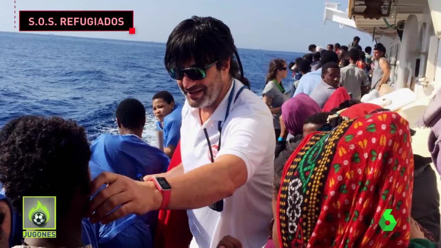 Jordi Villacampa, en la misi&oacute;n en el Mediterr&aacute;neo