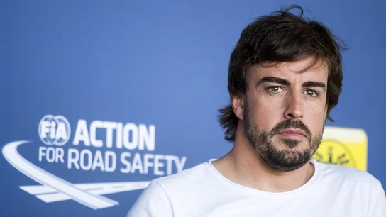 Fernando Alonso, en un acto en Viena Fernando Alonso, en un acto en Viena