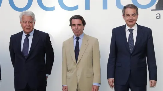 Los expresidentes del Gobierno Felipe González, José María Aznar y José Luis Rodríguez Zapatero Los expresidentes del Gobierno Felipe González, José María Aznar y José Luis Rodríguez Zapatero