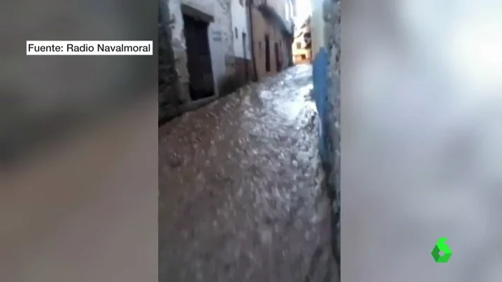 Inundación en Valverde de la Vera