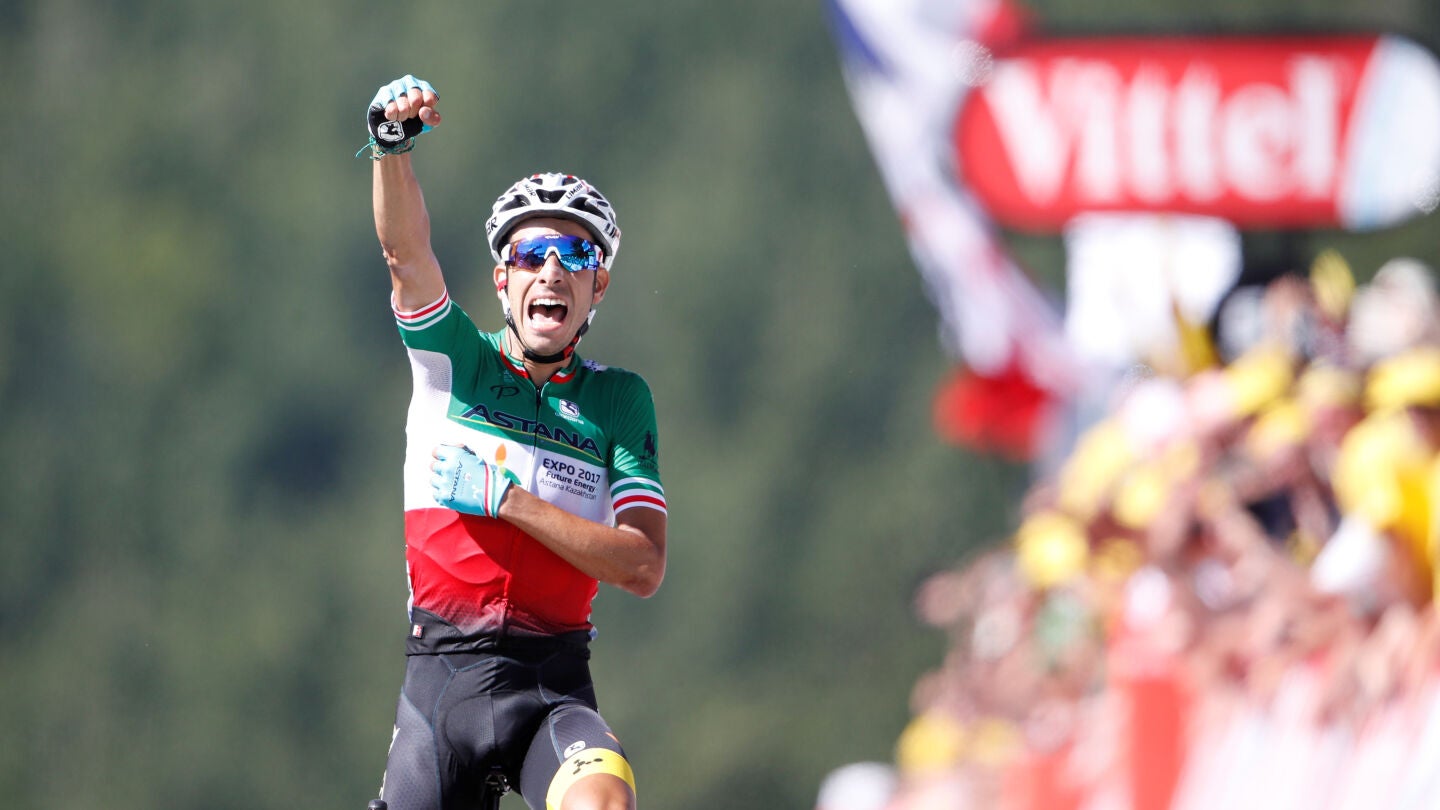 Fabio Aru se impone en la quinta etapa